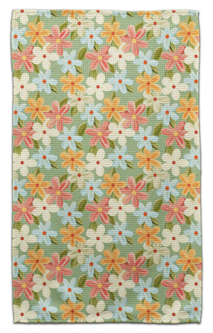 Pastel Spring Summer Flowers Eco-Friendly Towel