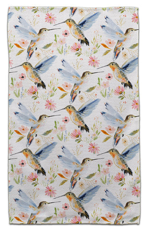 Blue Winged Hummingbirds Eco-Friendly Towel