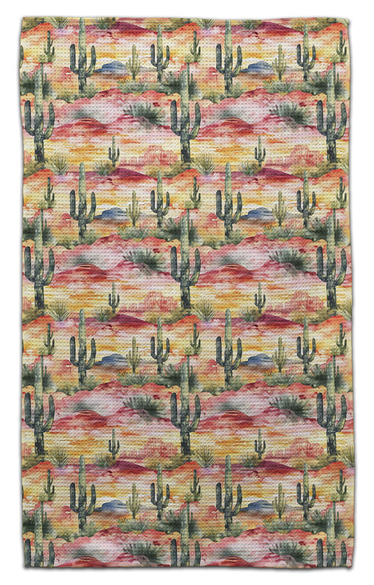 Cactus in the Desert Eco-Friendly Towel