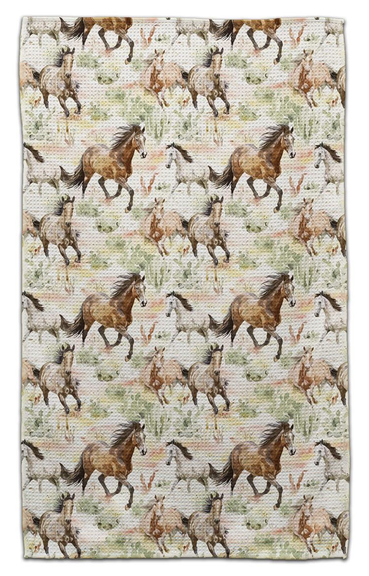 Galloping Horses Eco-Friendly Towel