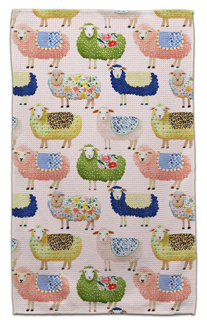 Folk Art Sheep Eco-Friendly Towel