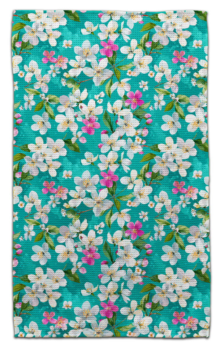 White and Pink Jasmine Eco-Friendly Towel