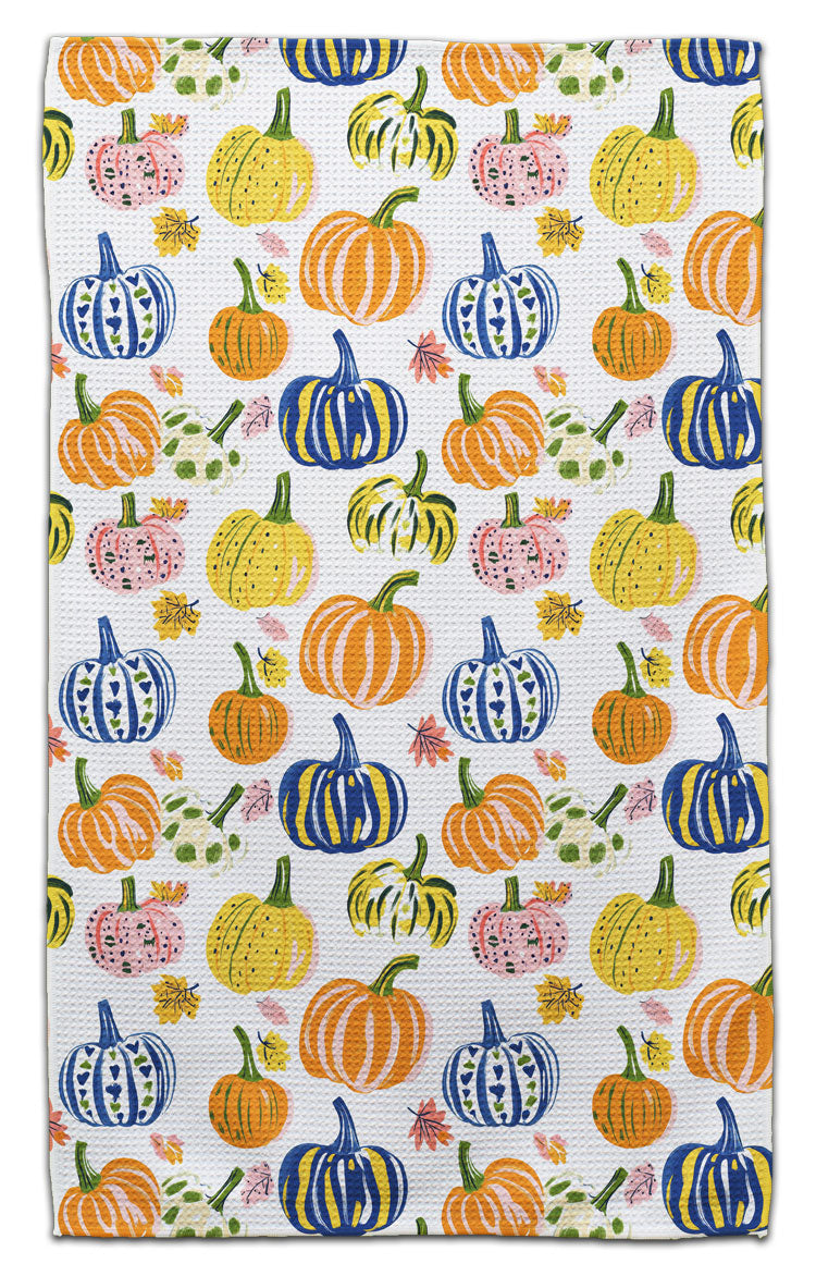 Folk Art Pumpkins Eco-Friendly Towel