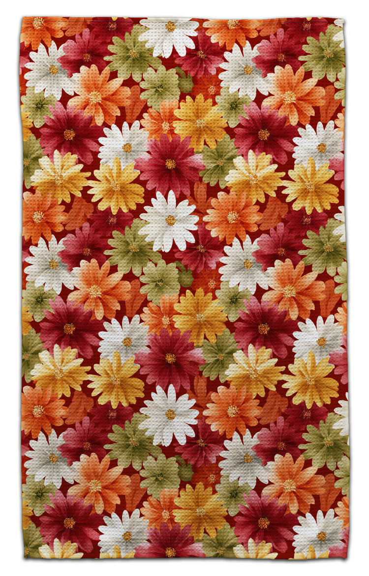 Autumn Colorful Daisies Eco-Friendly Towel