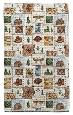 Lake Quilt Collage Eco-Friendly Towel