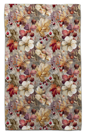 Fall Flower, Leaves, & Berries Eco-Friendly Towel