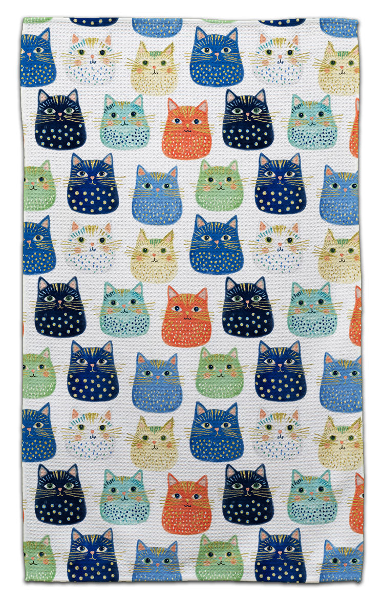 Cat Faces Eco-Friendly Towel