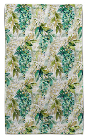 Green & Gold Wisteria Eco-Friendly Towel