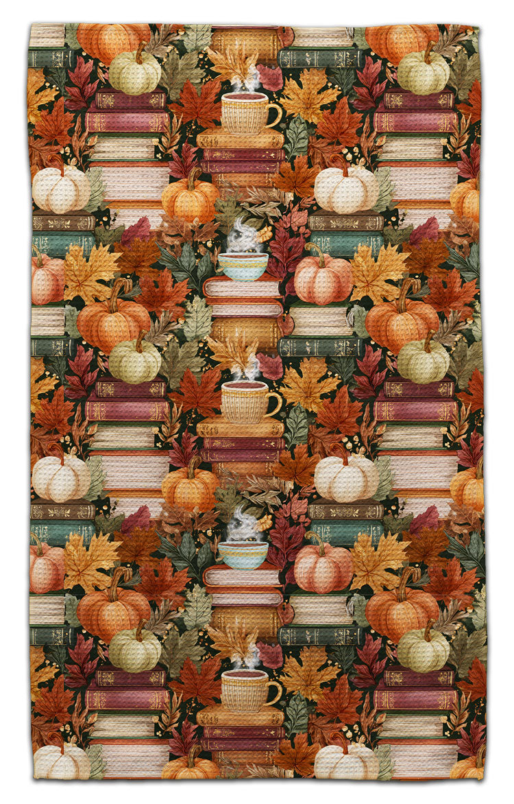 Pumpkins, Books, & Cocoa Eco-Friendly Towel