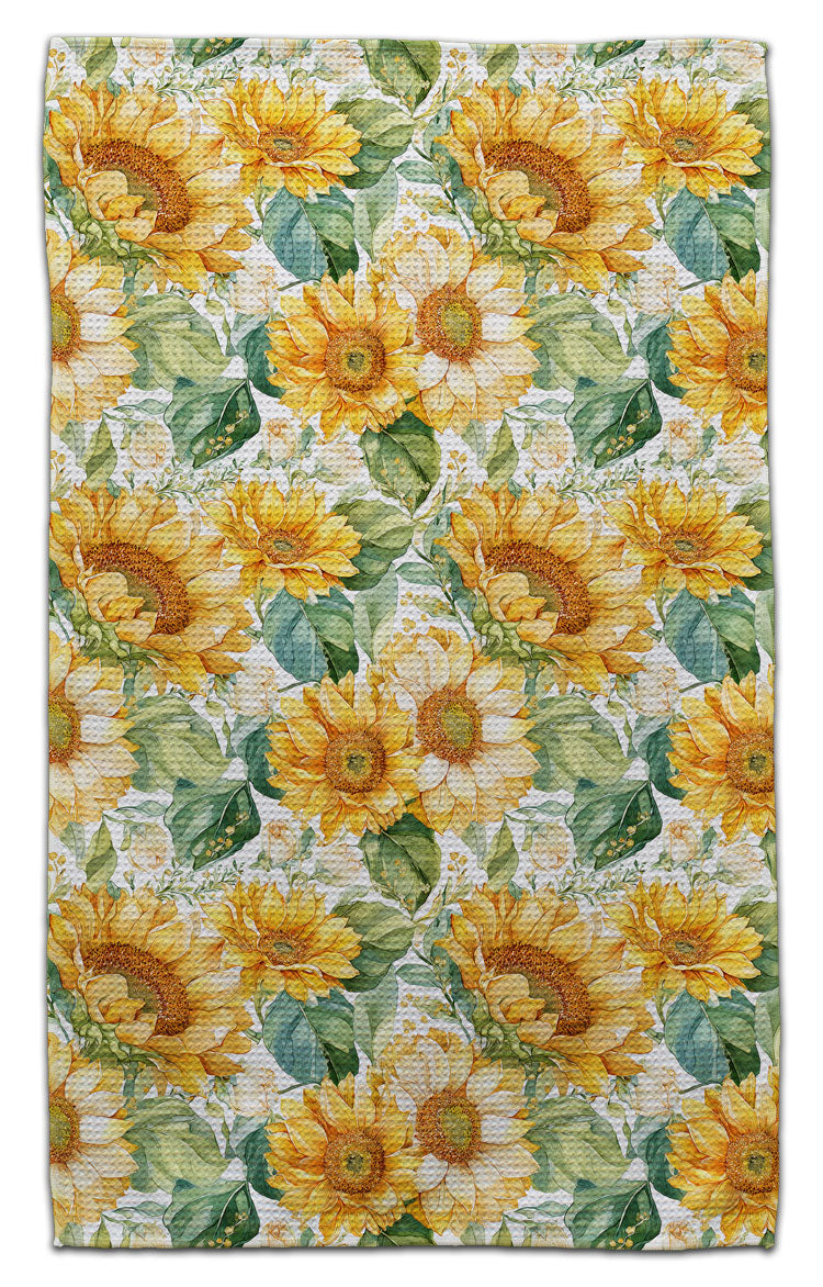 Clusters of Sunflowers Eco-Friendly Towel