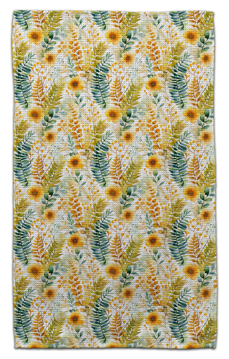 Buttercups and Ferns Eco-Friendly Towel
