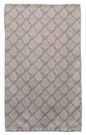 Boho Diagonal Purple Eco-Friendly Towel