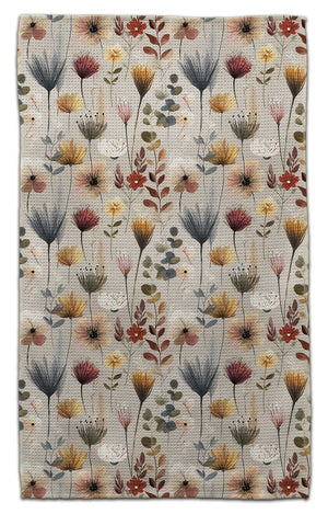 Muted Boho Puffy Flowers Eco-Friendly Towel - CJ Bella Co.