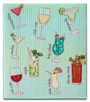 Drinks with Color Dishcloth