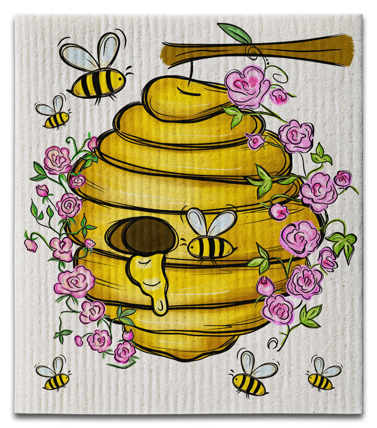 Beehive Swedish Dishcloth - CJ Bella Co.