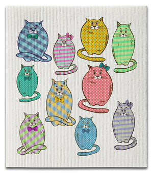 Cat Stripes Dishcloth