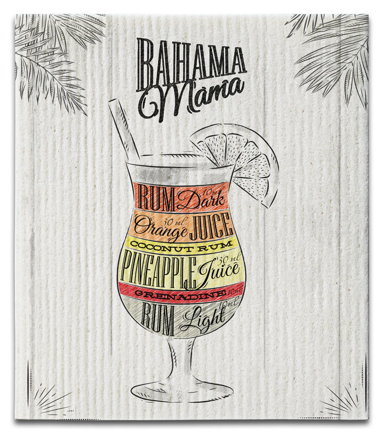 Drink Bahama Mama Dishcloth