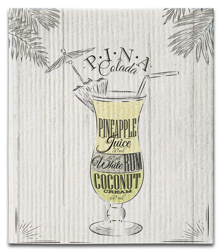 Drink Pina Colada Dishcloth