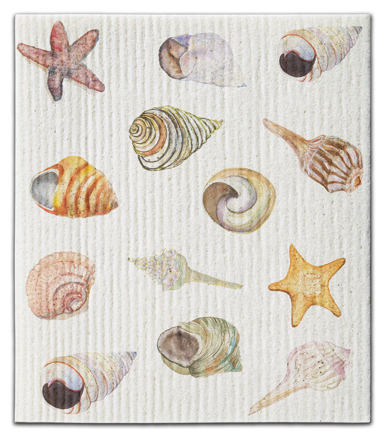 Shells Neutral (13) Dishcloth