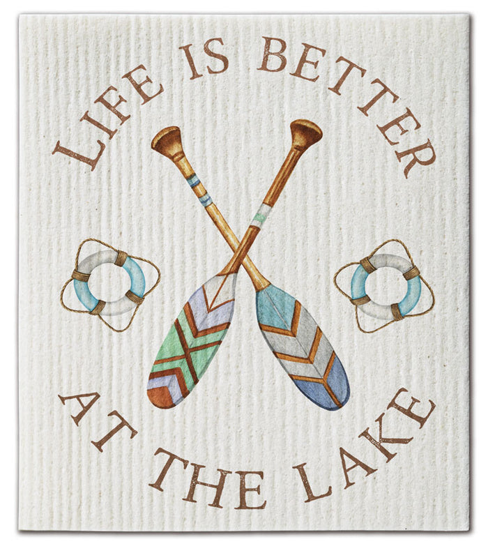 Life Is Better At The Lake Dishcloth