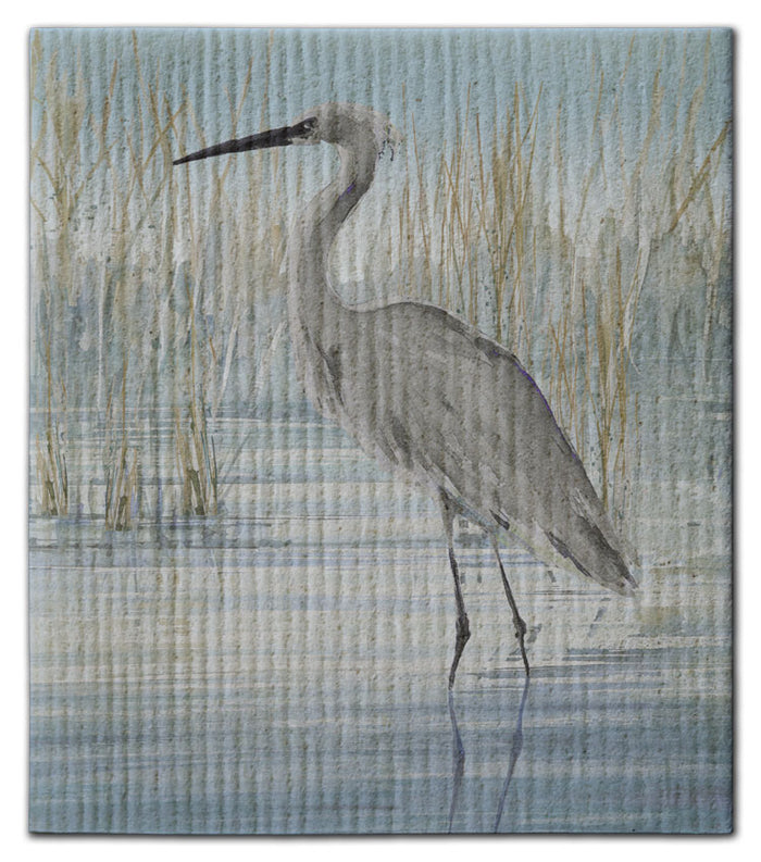 Heron In Water Dishcloth