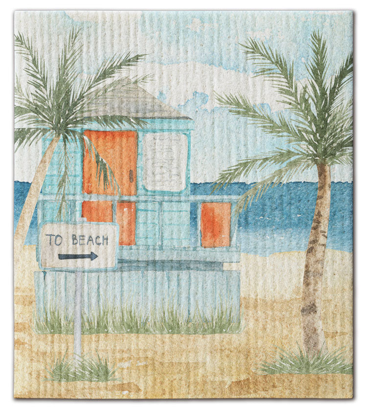 To Beach Dishcloth