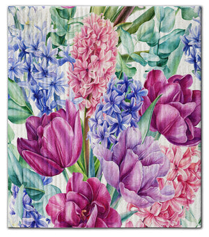 Flowers Hyacinths Dishcloth
