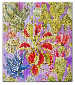 Cacti Potted  Dishcloth
