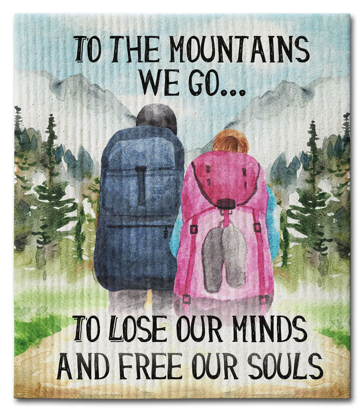 To the Mountains Dishcloth
