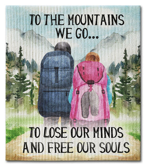 To the Mountains Dishcloth