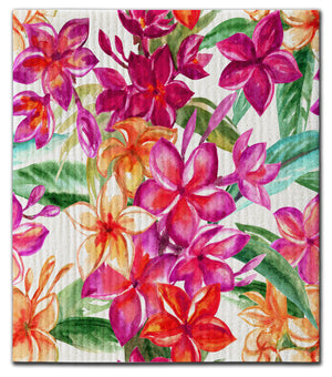 Plumeria Dishcloth