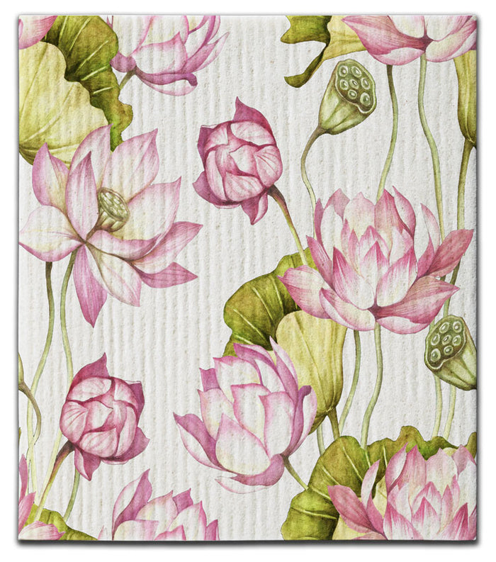 Lotus Flower Dishcloth