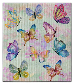 Butterfly w/background Dishcloth