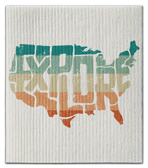Explore USA Dishcloth