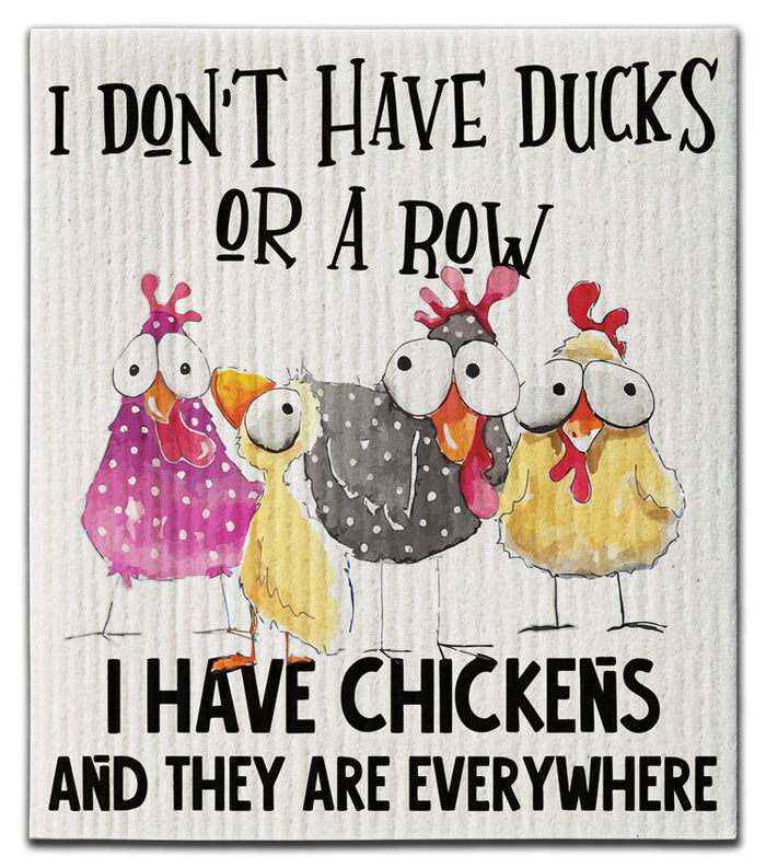 I Don't Have Ducks Dishcloth