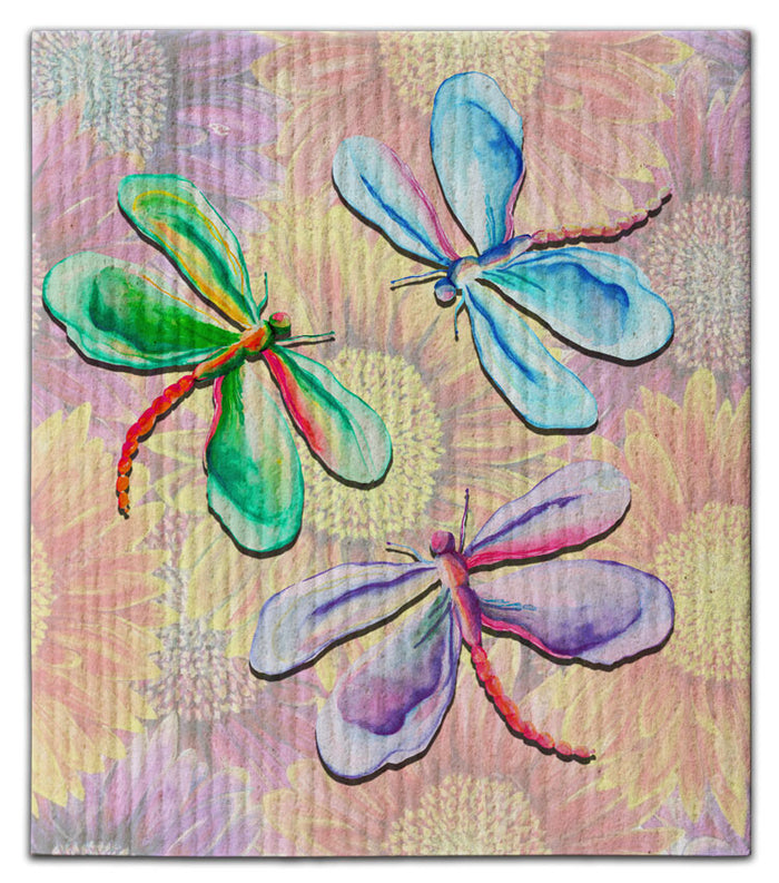 Dragonfly (3) Dishcloth