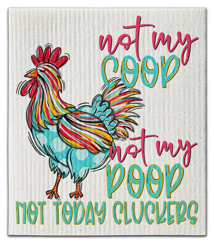 Not My Coop Dishcloth