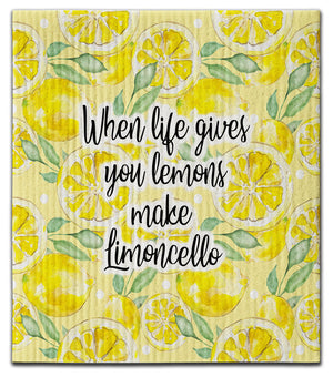 Lemons Limoncello Dishcloth