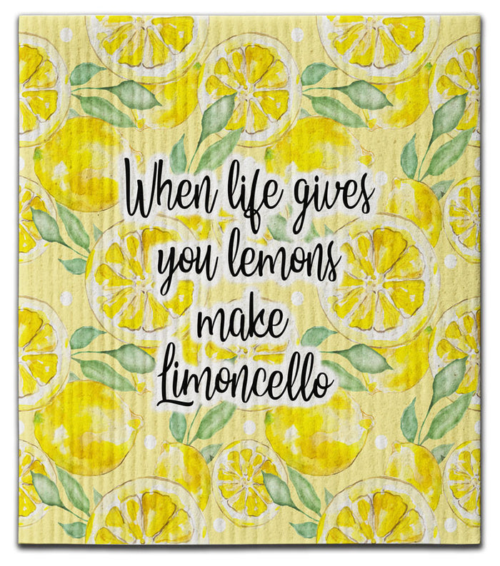 Lemons Limoncello Dishcloth