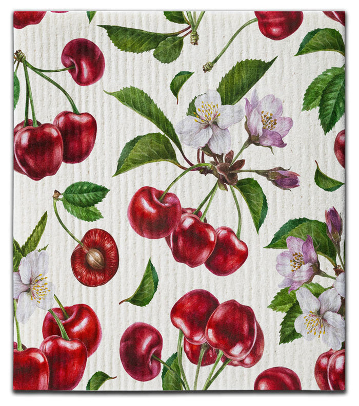 Cherries Dishcloth