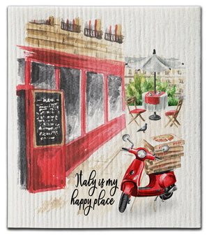 Italy is My Happy Place Dishcloth
