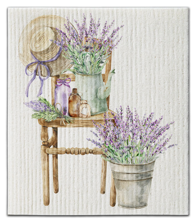 Lavender/Chair Dishcloth - CJ Bella Co.