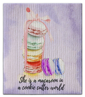 She Is A Macaroon Dishcloth