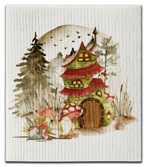 Gnome Moon Dishcloth