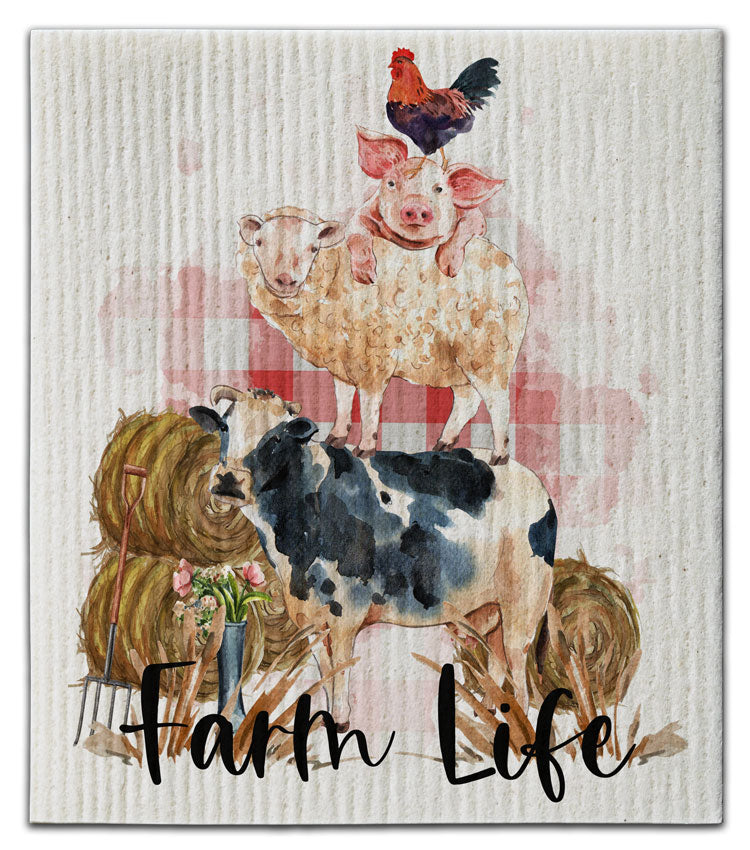 Farm Life Dishcloth