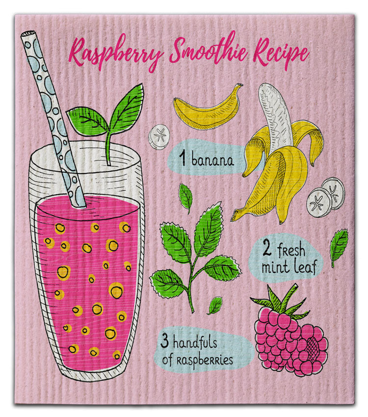 Raspberry Smoothie Dishcloth – CJ Bella Co.