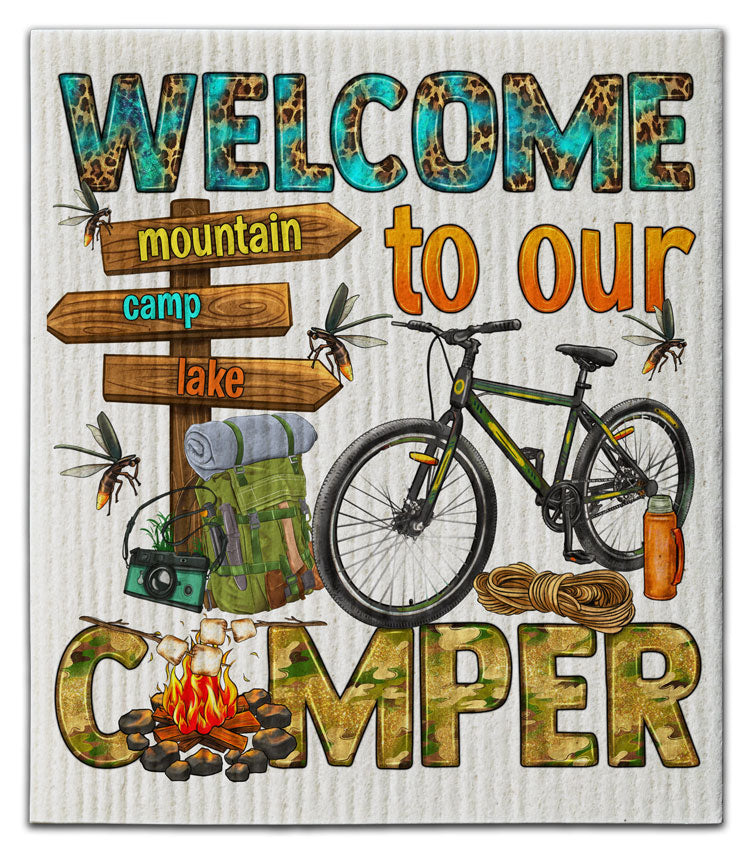 Welcome To Our Camper Dishcloth