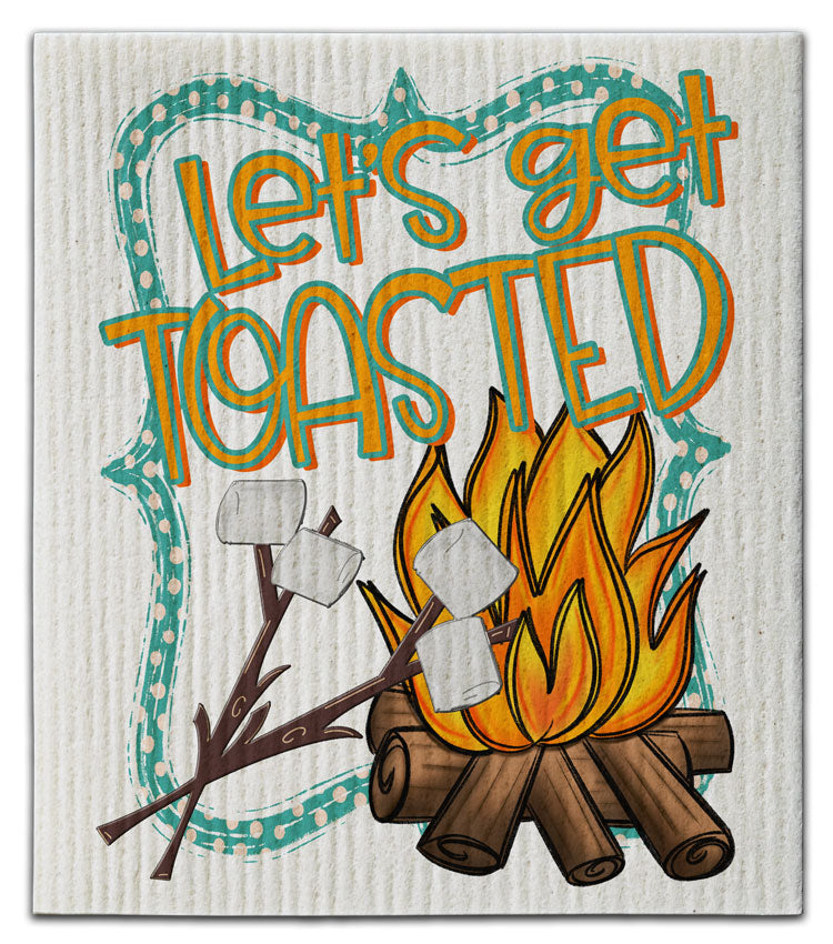 Let's Get Toasted Dishcloth
