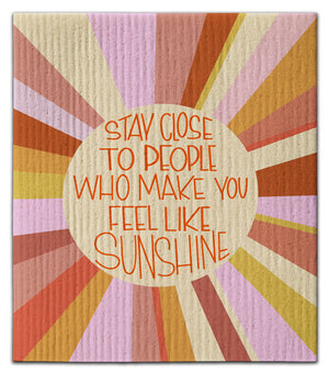 Stay Close To People Dishcloth