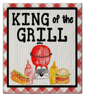 King of The Grill Dishcloth